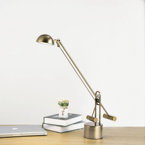 Halotech 25 inch 8.00 watt Brass Desk Lamp Portable Light