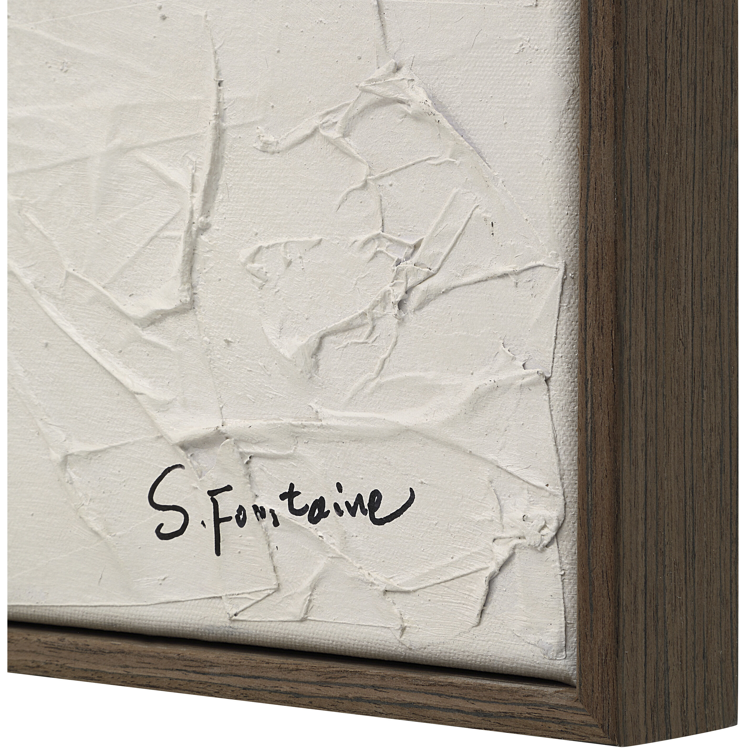 Muralis Multicolor and Dark Oak Canvas Art