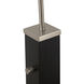 Coronado 84 inch 9 watt Matte Black and Satin Nickel Arc Floor Lamp Portable Light