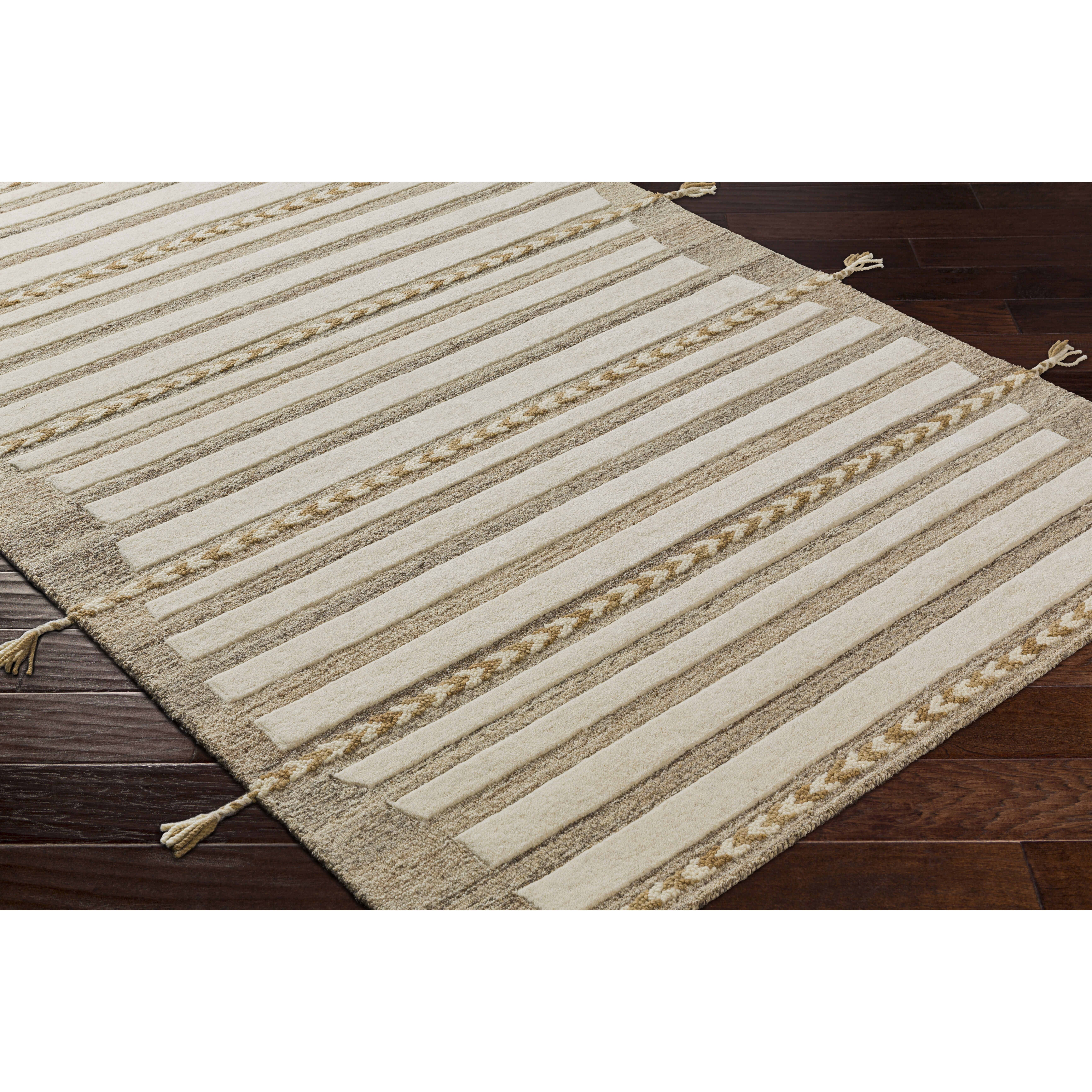 Cherokee 36 X 24 inch Tan Rug in 2 x 3, Rectangle