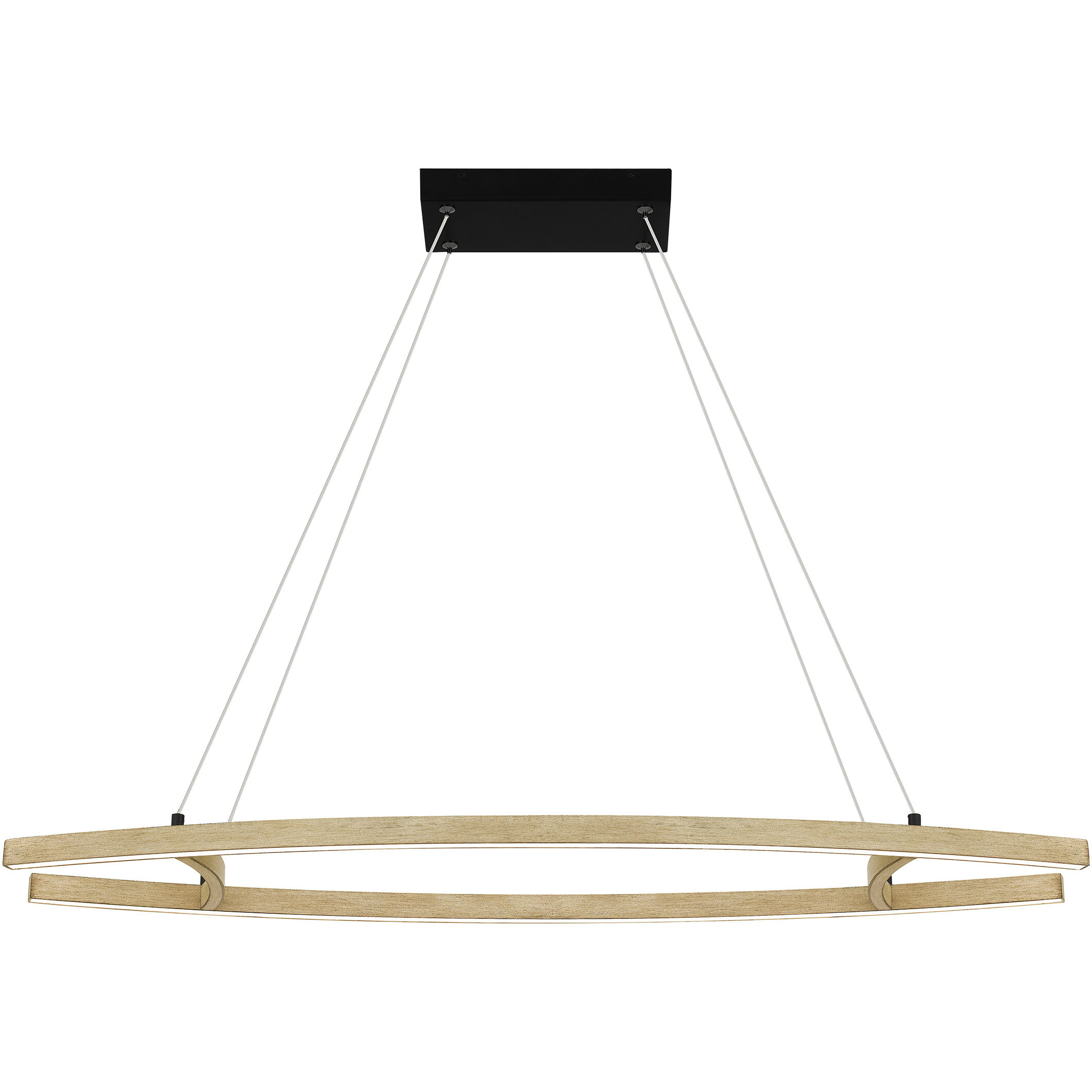 Soma 39.5 inch Whitewashed Walnut Island Light Ceiling Light