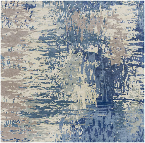 Banshee 96 X 96 inch Dark Blue Rug in 8 Ft Square, Square