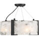 Cloud Break 4 Light 18 inch Coal Semi-Flush Ceiling Light