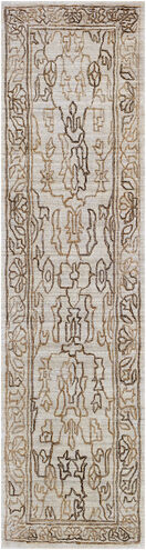 Estelle 144 X 36 inch Light Gray Rug, Runner