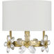 Dahlia 1 Light 9 inch Warm Brass Wall Sconce Wall Light