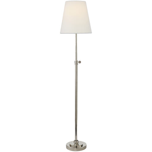 Thomas O'Brien Bryant 24.5 inch 60 watt Polished Nickel Table Lamp Portable Light in Linen