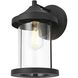 Roy 1 Light 12 inch Black Outdoor Wall Sconce
