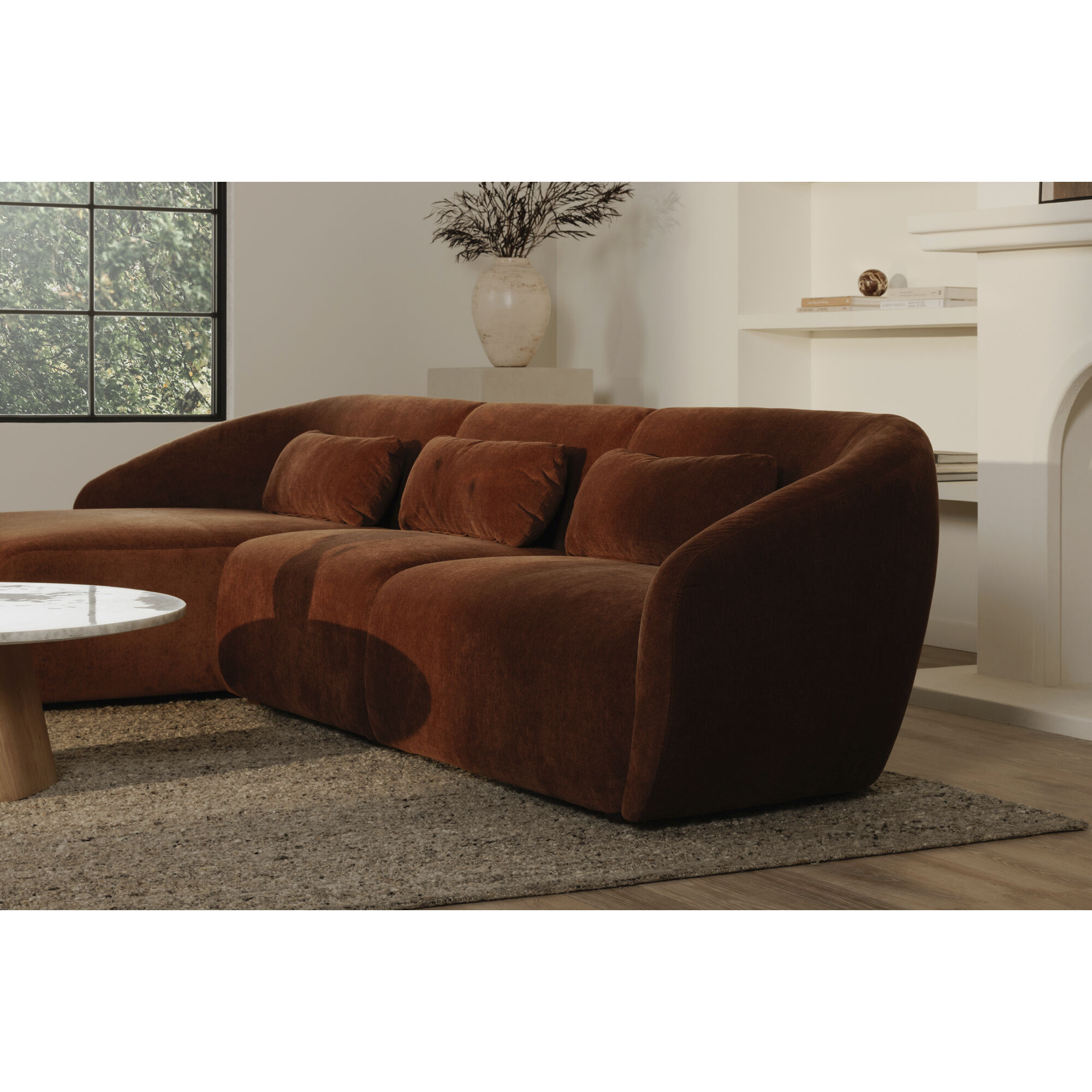 Amelia Brown Chaise, Right