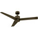 Lotus 54 inch Bronze Ceiling Fan in 3000K, Smart Ceiling Fan