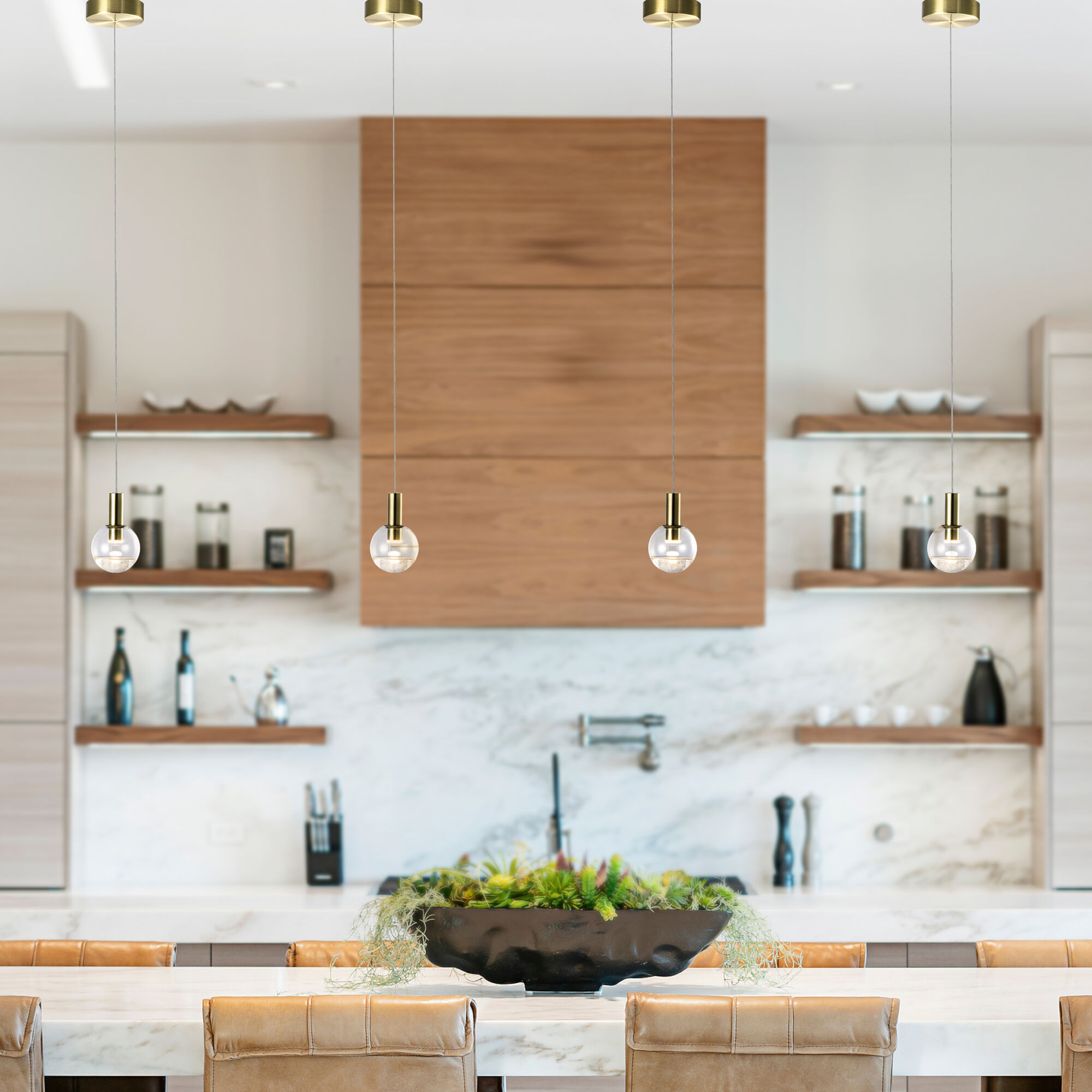 Artisan Collection/SIENNA Series 4.75 inch Brass Pendant Ceiling Light