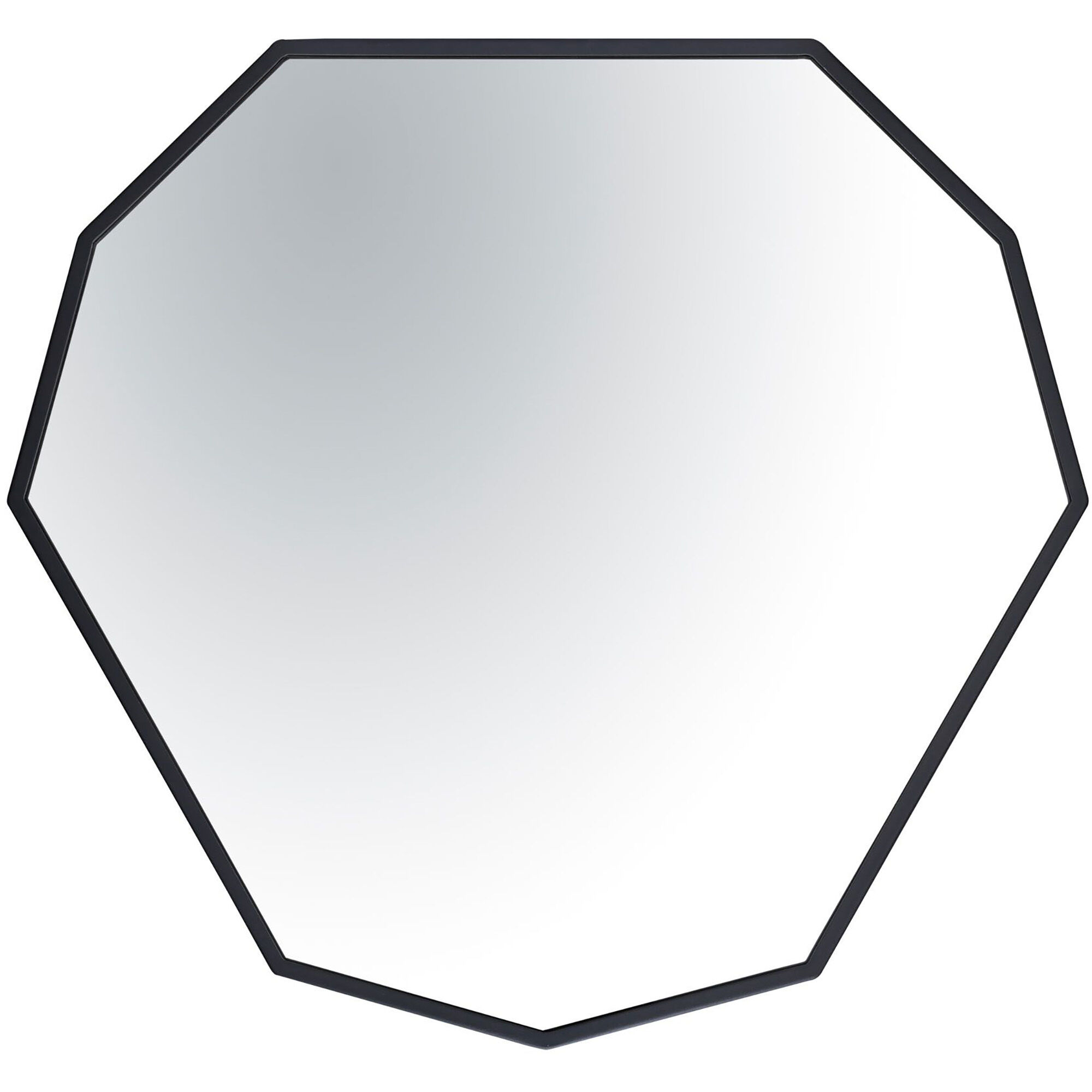 Hex No 30 X 28 inch Black Wall Mirror, Tamara Day Collaboration