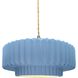 Radiance LED 14.5 inch Sky Blue and Brushed Nickel Pendant Ceiling Light