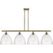 Ballston Dome LED 50.25 inch Antique Brass Island Light Ceiling Light in Seedy Glass
