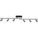 Viper 6 Light 120 Black Track Ceiling Light