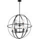 Alturas 9 Light 32.5 inch Midnight Black Chandelier Ceiling Light