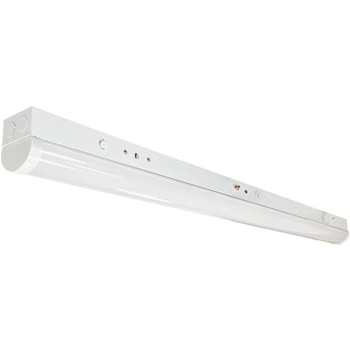 Industrial LED Tunable White Strip Light Ceiling Light in Integral Emergency Test Switch, No Integral Motion Sensor, Selectable CCT