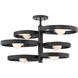 Sloane 6 Light 26.38 inch Matte Black Semi-flush Ceiling Light