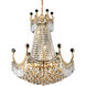 Corona 9 Light 20 inch Gold Dining Chandelier Ceiling Light in Royal Cut