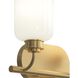 Reines 2 Light 14.75 inch Brushed Gold Bath Vanity Wall Light