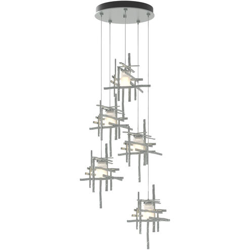 Tura 5 Light 27.3 inch Vintage Platinum Pendant Ceiling Light