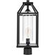 Zora 1 Light 20.5 inch Black Outdoor Post Light