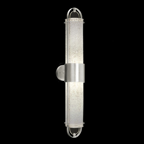 Bond LED 6 inch Silver Sconce Wall Light in Bahama Sand Studio Glass