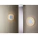 Halftone LED Matte White ADA Interior Wall Light