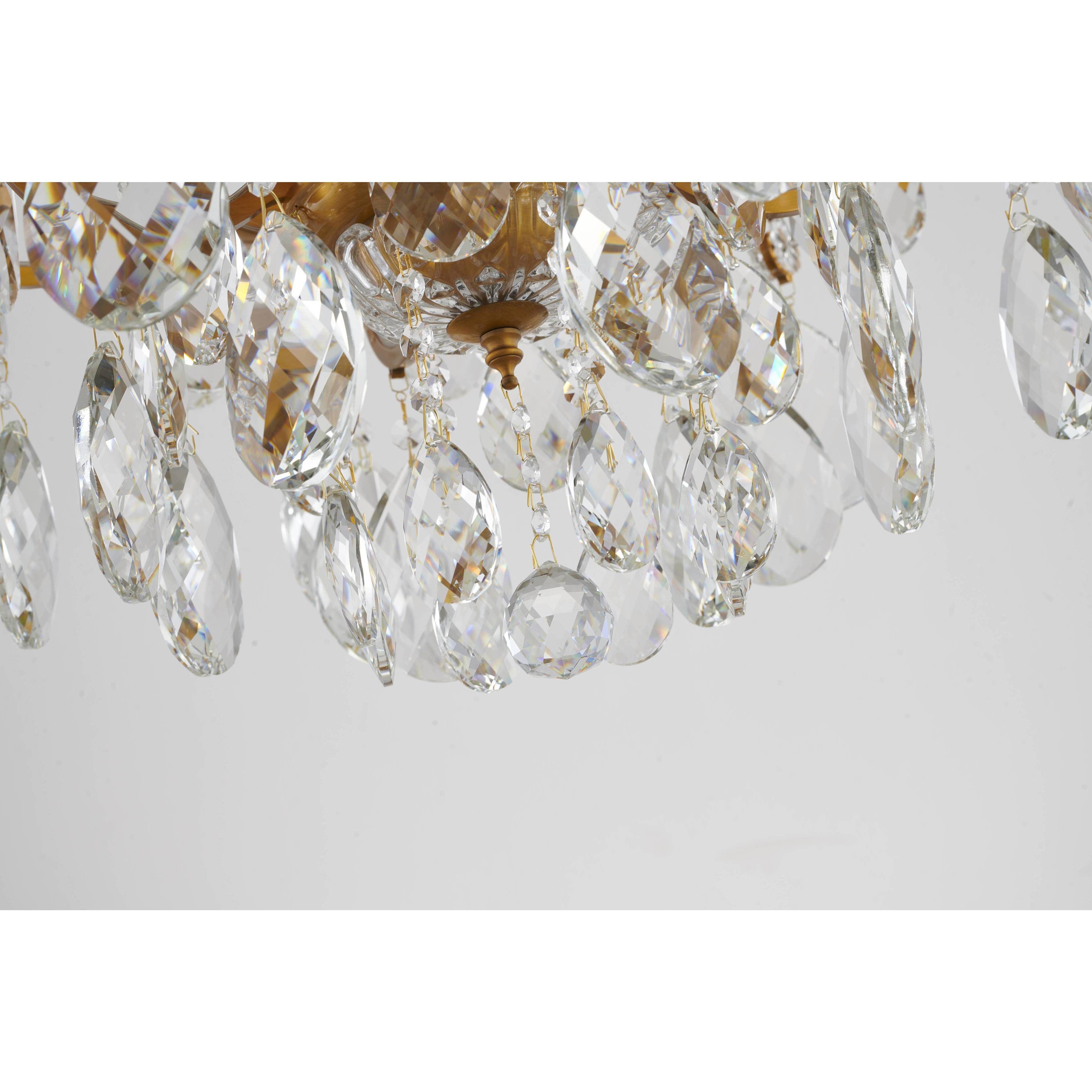 Canada 8 Light 25.9 inch Brass Chandelier Ceiling Light