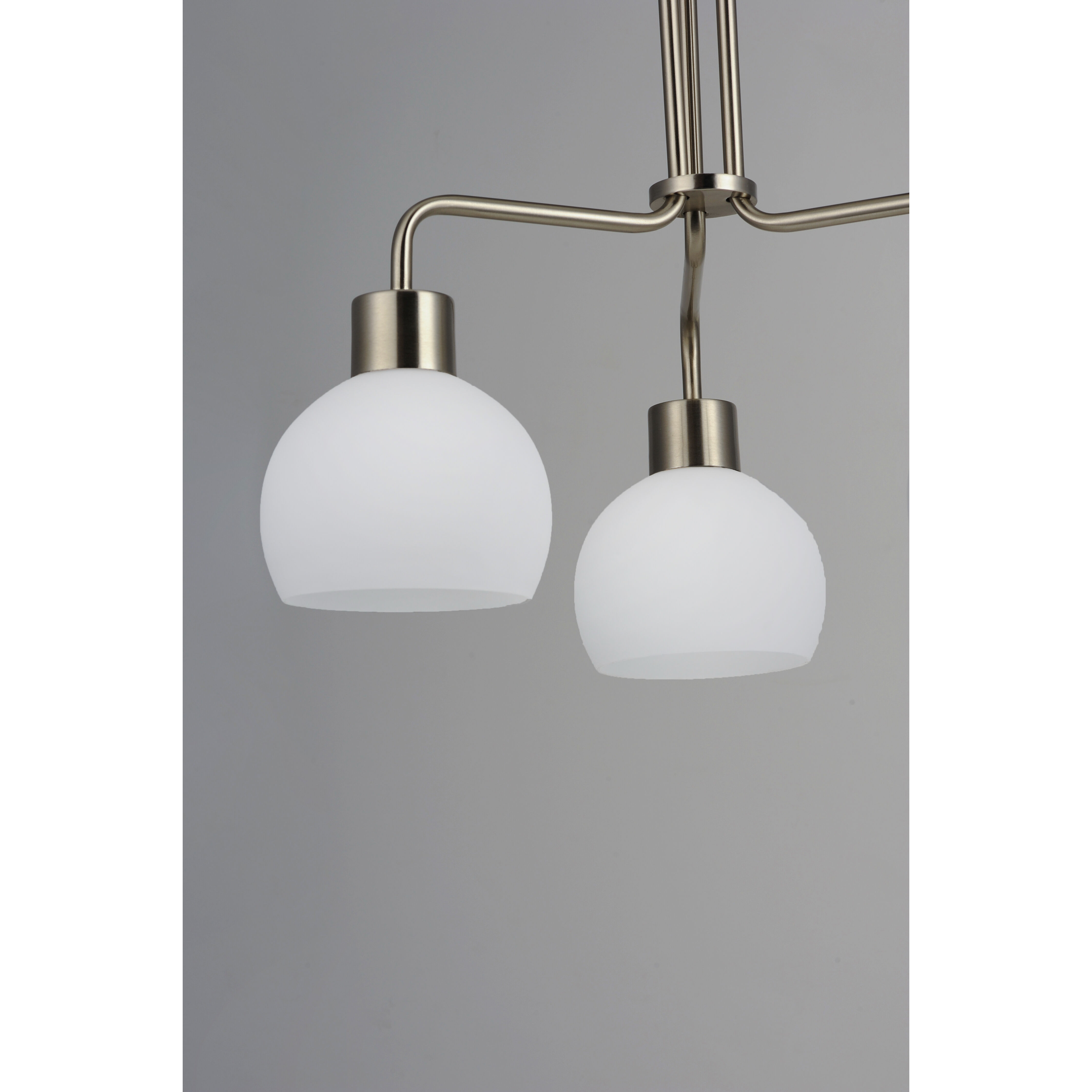Coraline 3 Light 21 inch Satin Nickel Chandelier Ceiling Light