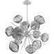 Mesa LED Classic Silver Chandelier Ceiling Light, Starburst