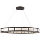 Carlyle LED 35.5 inch Matte Black Chandelier Ceiling Light, Metro