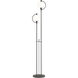 Pluto 68.1 inch 60 watt Natural Iron Floor Lamp Portable Light in Opal