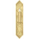 Cienfuegos Wall Sconce Wall Light in Gold Leaf, No Shade