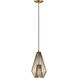 Quintus 1 Light 9.25 inch Rubbed Brass Pendant Ceiling Light