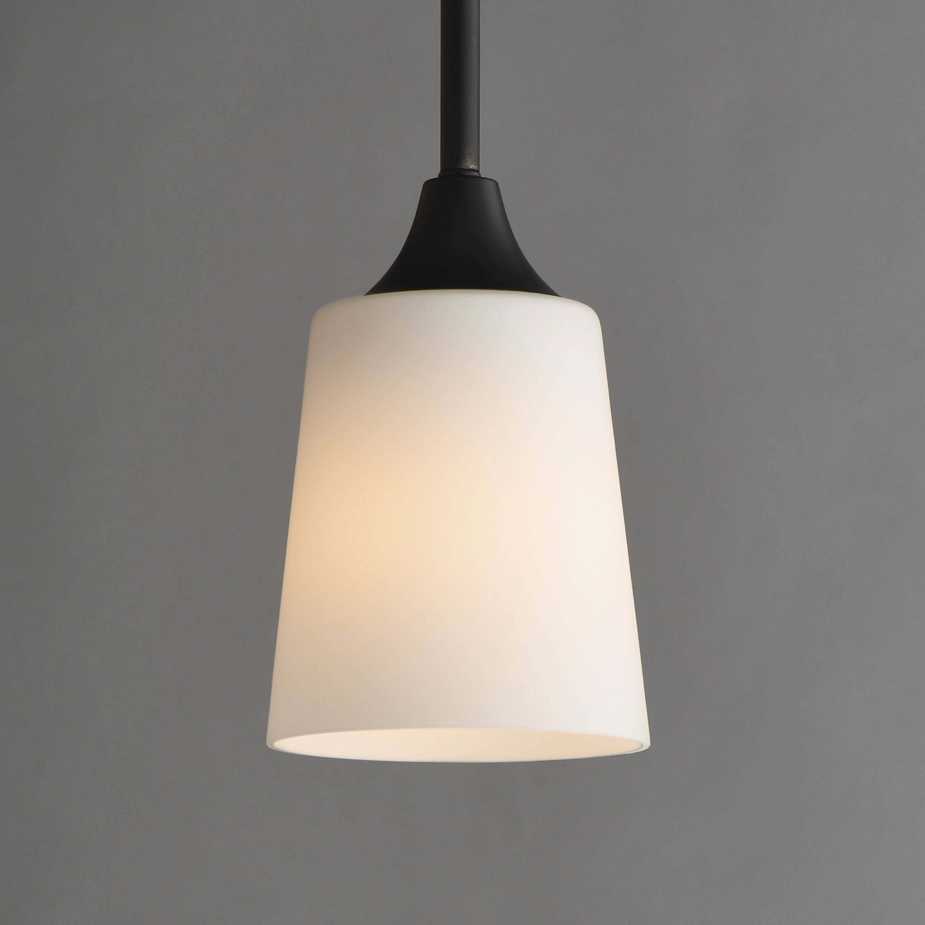 Hudson 1 Light 4.75 inch Black Mini Pendant Ceiling Light in Satin White