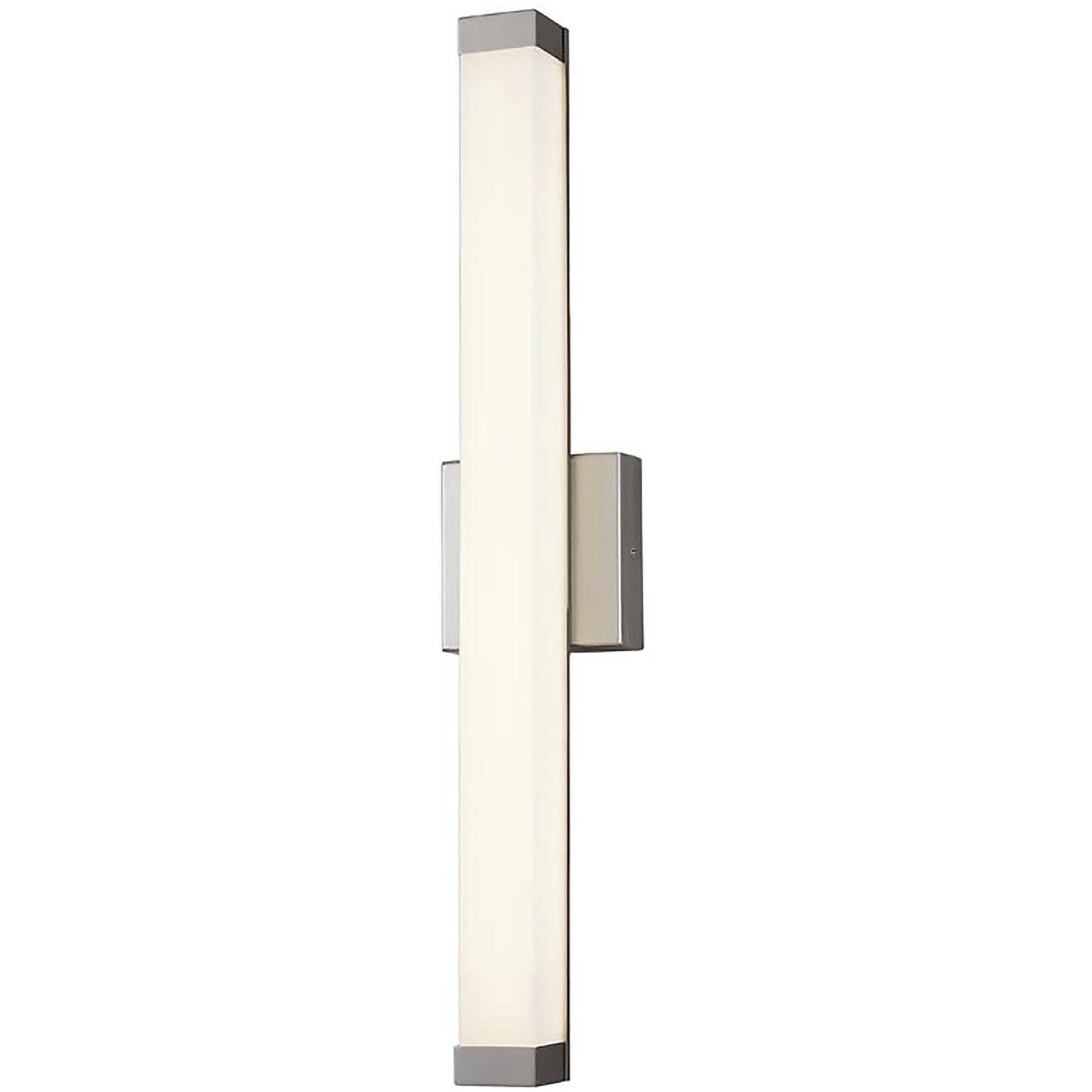 Acryluxe Collection - Mio 1 Light 25.5 inch Brushed Nickel Bath Vanity Light Wall Light