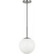 Nube 1 Light 9 inch Brushed Nickel Pendant Ceiling Light in Incandescent
