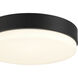 Roma Minimus 7 inch Matte Black Flush Mount Ceiling Light