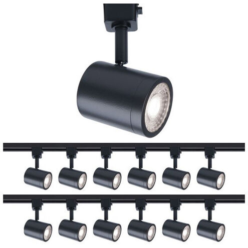 Charge 1 Light 120 Black Track Head Ceiling Light in H Track, H Track Fixture