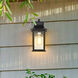 Stillwell 13 inch Matte Black Outdoor Wall Lantern, Small