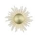 Marquee St. Wall Sconce / Ceiling Flush Mount Wall Light in Hammered Brushed Brass, Convertible to Flush Mount