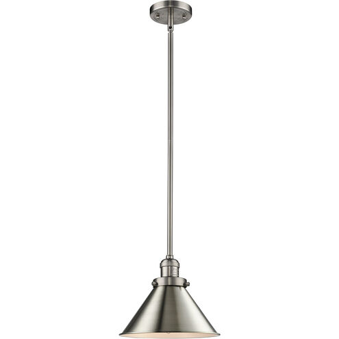 Franklin Restoration Briarcliff 1 Light 10 inch Brushed Satin Nickel Mini Pendant Ceiling Light, Franklin Restoration