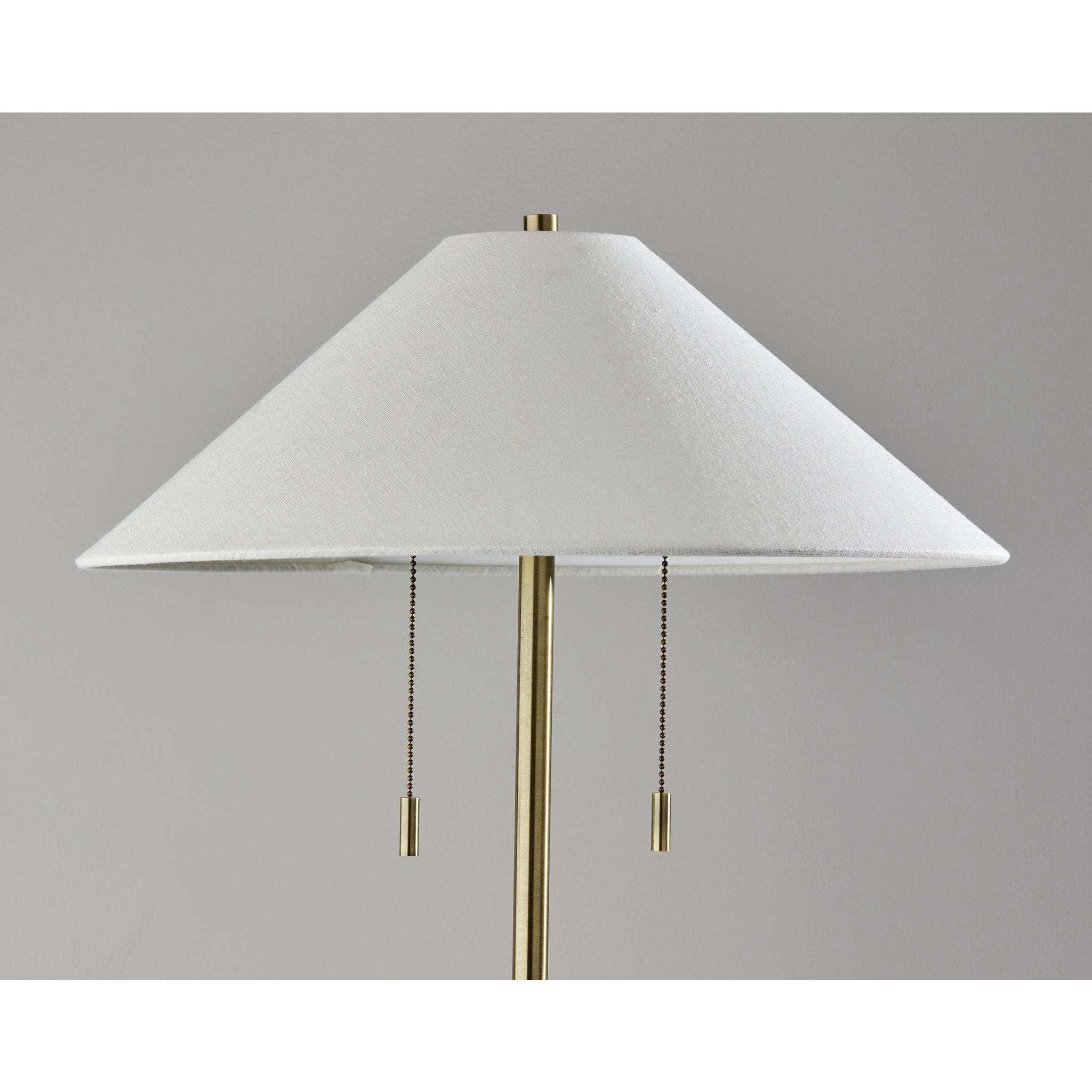 Claremont 60.5 inch 60.00 watt Antique Brass Floor Lamp Portable Light