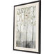 Blue Birch Serenade Gray and Green and Neutral and White Framed Art