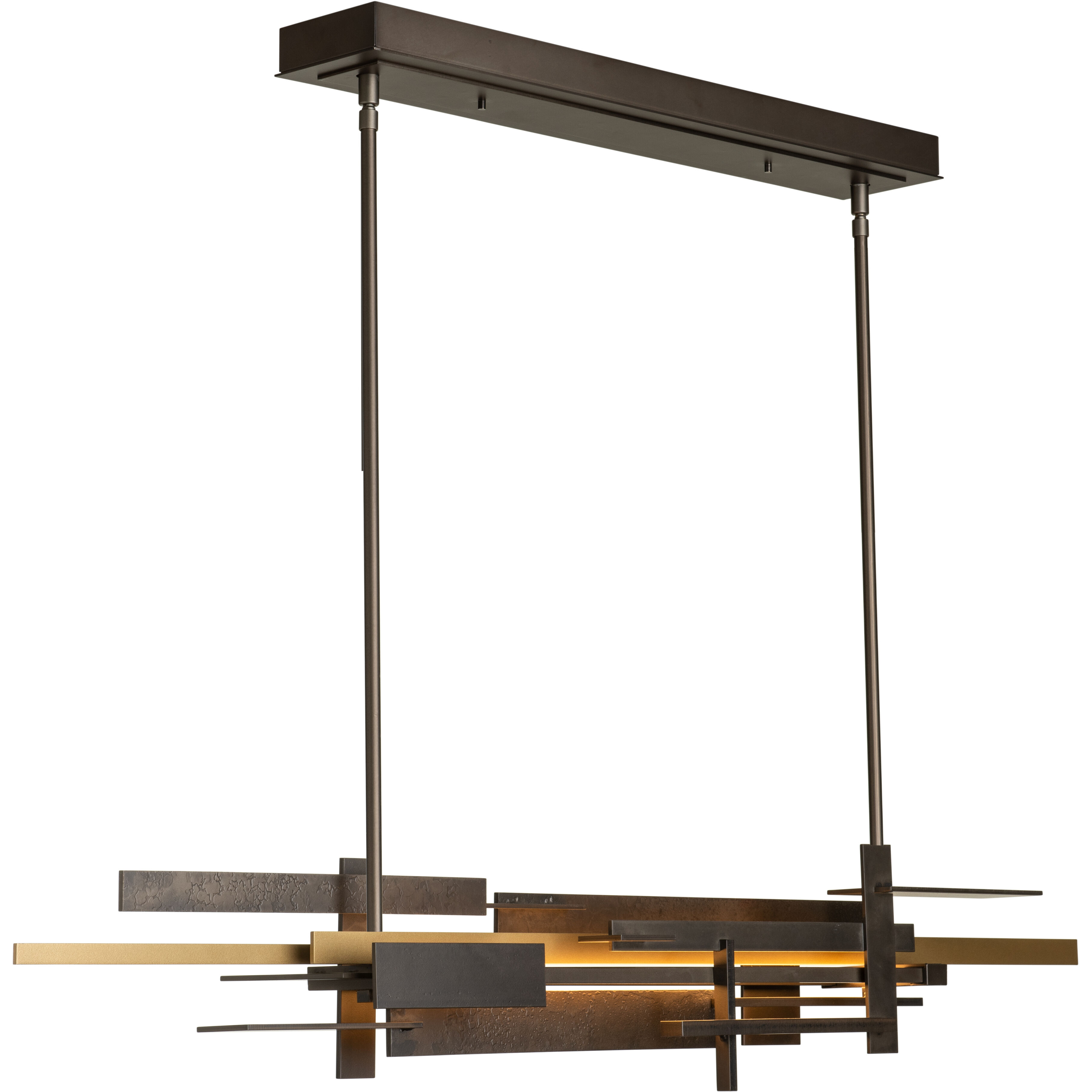 Planar LED 48.3 inch Dark Smoke and Soft Gold Pendant Ceiling Light in Dark Smoke/Soft Gold