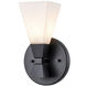Bowtie 1 Light 6 inch Matte Black Bath Bar Wall Light