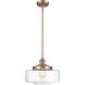 Franklin Restoration Bridgeton 1 Light 12 inch Antique Copper Mini Pendant Ceiling Light in Incandescent, Clear