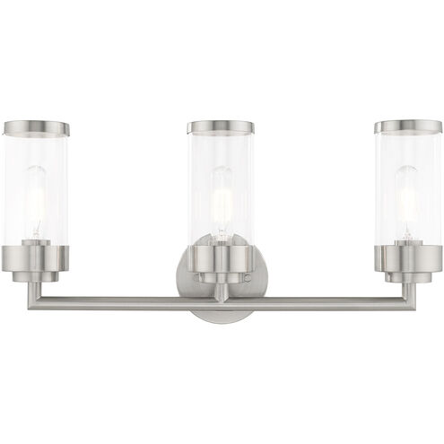 Hillcrest 3 Light 23.5 inch Brushed Nickel Bath Vanity Wall Light