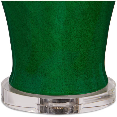 Imperial 31 inch 150.00 watt Imperial Green/Clear/Natural Brass Table Lamp Portable Light