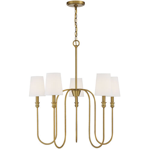 Traditional 5 Light 27.25 inch Chandelier